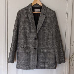 Everlane plaid blazer size 4